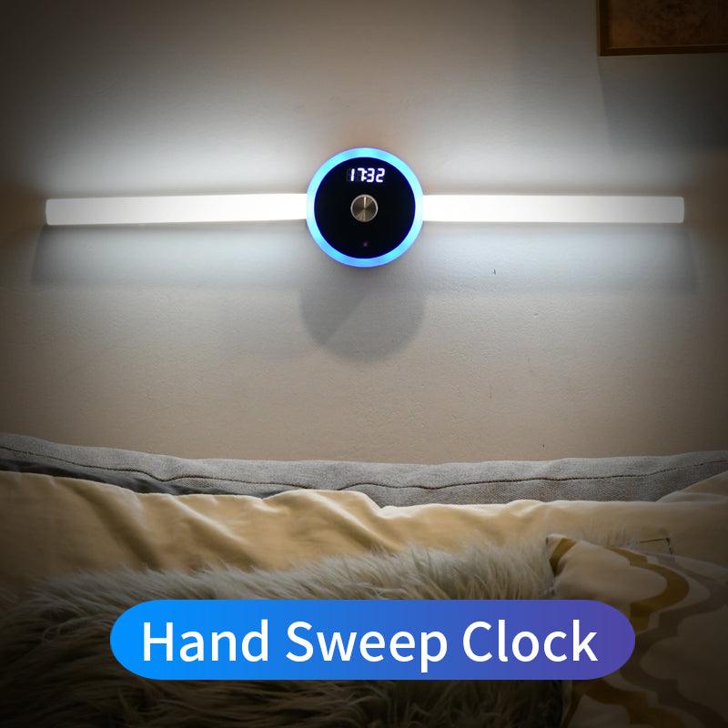 Removable LED Wardrobe Light with Smart Cabinet Clock Timing Sensor and Manual Sweep Switch - Home Living Mall