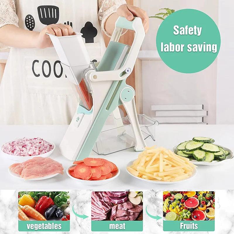 Multifunctional Vegetable Cutter - the ultimate kitchen tool for safe and easy food prep