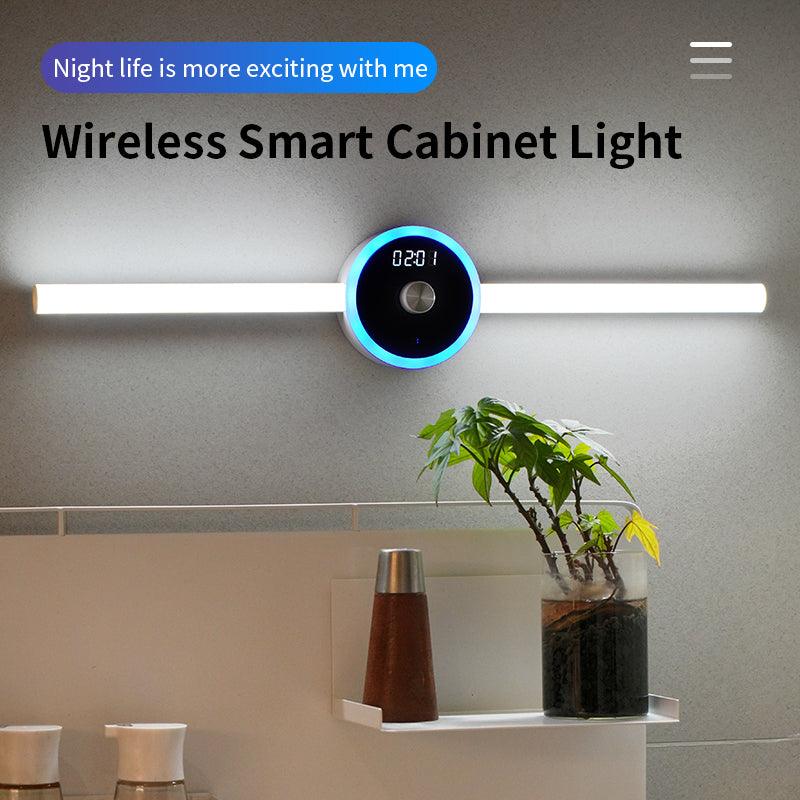 Removable LED Wardrobe Light with Smart Cabinet Clock Timing Sensor and Manual Sweep Switch - Home Living Mall