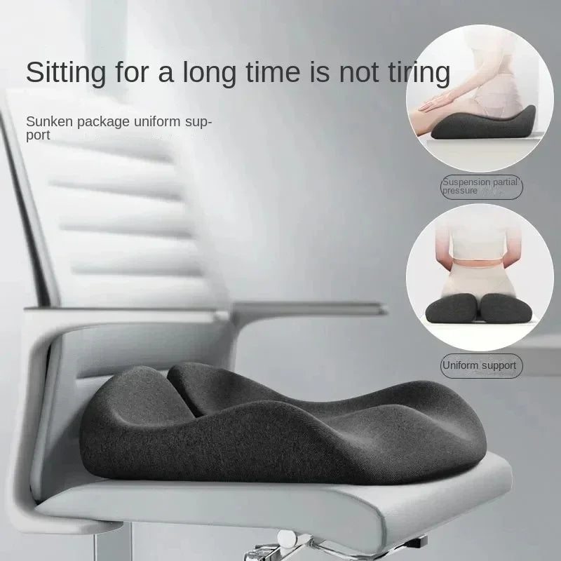 Memory Foam U-shaped Seat Cushion Massage Car Office Chair for Long Sitting Back Tailbone Pain Relief Rebound Cushion Pad