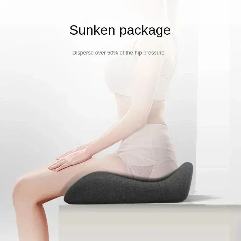 Memory Foam U-shaped Seat Cushion Massage Car Office Chair for Long Sitting Back Tailbone Pain Relief Rebound Cushion Pad