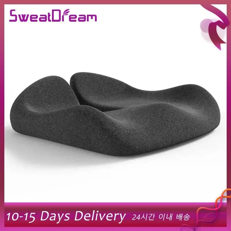 Memory Foam U-shaped Seat Cushion Massage Car Office Chair for Long Sitting Back Tailbone Pain Relief Rebound Cushion Pad