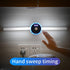 Removable LED Wardrobe Light with Smart Cabinet Clock Timing Sensor and Manual Sweep Switch - Home Living Mall